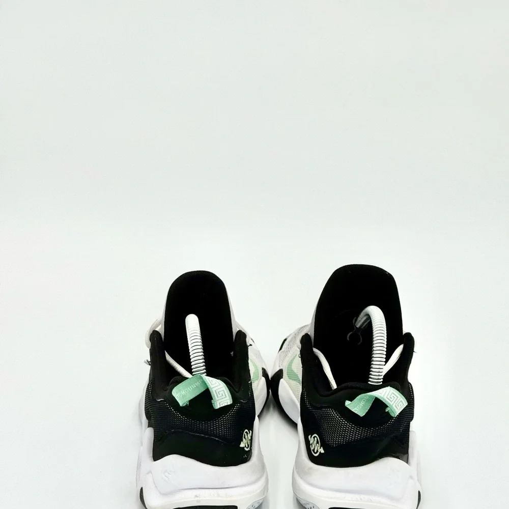 Nike Giannis Immortality 2 White Black Volt Nike White and Mint‎ Green Sneakers